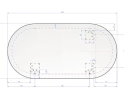 LED Badspiegel Ambiente Oval 100 x 50 cm IP 44