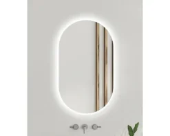 LED Badspiegel Ambiente Oval 100 x 50 cm IP 44