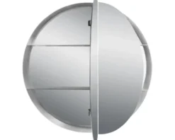 LED Spiegelschrank DSK Silver Ring Ø 60 cm silber IP 24