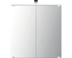 LED Spiegelschrank Jokey Kandi 60 x 19,4 x 70,2 cm weiß hochglanz 2 trg.