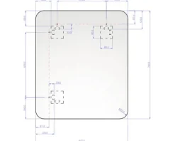 LED Badspiegel Ambiente Rounded 60 x 70 cm IP 44