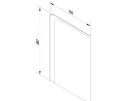 LED Badspiegelelement FACKELMANN Milano 55x80 cm 11,8 W