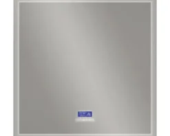 LED Badspiegel Multimedia mit Touch Bluetooth Antifog und FM Radio inkl. Spiegelheizung und Lautsprecher 90x90 cm