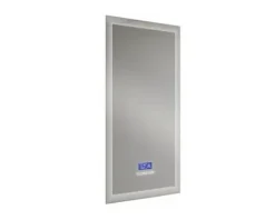 LED Badspiegel Multimedia mit Touch Bluetooth Antifog und FM Radio inkl. Spiegelheizung und Lautsprecher 50x90 cm