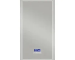 LED Badspiegel Multimedia mit Touch Bluetooth Antifog und FM Radio inkl. Spiegelheizung und Lautsprecher 50x90 cm