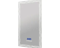LED Badspiegel Multimedia mit Touch Bluetooth Antifog und FM Radio inkl. Spiegelheizung und Lautsprecher 50x90 cm
