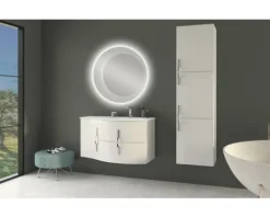 LED Badspiegel Tessin 80 cm 45053 IP 44 (fremdkörper- und spritzwassergeschützt)