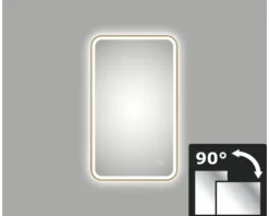 LED Lichtspiegel Chrystal Juno 2.0 bronze 45 x 75 cm