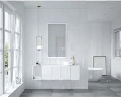 LED Spiegel ALU 65 x 80cm silver