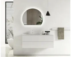 LED Spiegel DSK Silver Bellevue 100 x 80 cm alufarben IP 24