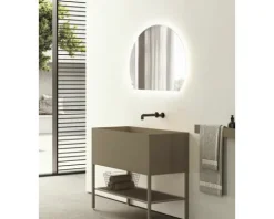 LED Spiegel DSK Silver Bellevue 100 x 80 cm alufarben IP 24