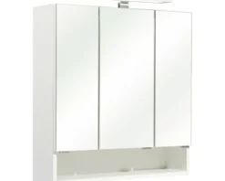 LED-Spiegelschrank Pelipal Quickset 953 3-türig 65x20x70 cm weiß