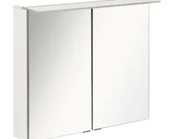 LED-Spiegelschrank Fackelmann b.perfekt 80x69x15 cm 2-türig weiß