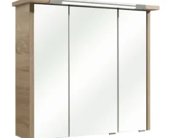 LED Spiegelschrank pelipal Prato II 75cm Eiche Natur quer 045.467569 IP 20