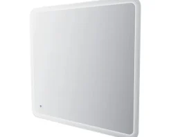 LED-Spiegel Touch ein/aus 100x90 cm mit hinterbeleuchteten Streifendesign IP 44 (fremdkörper- und spritzwassergeschützt)