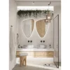 Lichtspiegel Cordia ORGANIC LINE BACKLIGHT 60 x 90 cm schwarz IP 44