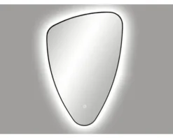Lichtspiegel Cordia ORGANIC LINE BACKLIGHT 60 x 90 cm schwarz IP 44