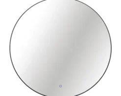 Lichtspiegel Cordia ROUND LINE BACKLIGHT Ø 80 cm schwarz IP 44