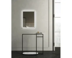 Lichtspiegel Black Rectangle 80 x 60 cm schwarz matt