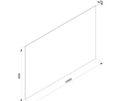 Lichtspiegel Shine Line 65 x 100 cm