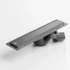 Lineare Edelstahl-Duschrinne für bodengleiche Dusche 40 cm x 6,5 - 61 l/min silber gebürstet