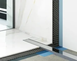 Lineare Edelstahl-Duschrinne für bodengleiche Dusche 60 cm x 6,5 - 61 l/min silberner spiegel