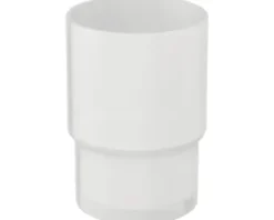Loses Zahnputzglas Lenz Flame weiß mattiert