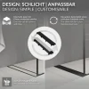 LuxeBath Duschrinne 100 cm 2in1, befliesbar, extra flach, Edelstahl, Schwarz, Doppelseitige Bodenablauf, Komplettset Bodenbefestigung, Duschablauf, Siphon mit Geruchsstop, Haarsieb, Ablaufrinne Dusche