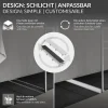 LuxeBath Duschrinne 60 cm 2in1, befliesbar, extra flach, Edelstahl, Silber, Doppelseitige Bodenablauf, Komplettset Bodenbefestigung, Duschablauf, Siphon mit Geruchsstop, Haarsieb, Ablaufrinne Dusche