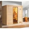 Massivholzsauna Weka Bergen GT Gr.1 inkl. 7,5 kW Ofen u.digitaler Steuerung mit graphitfarbeneer Ganzglastüre