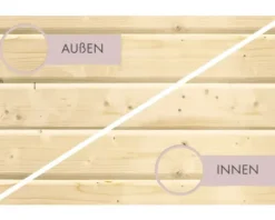 Massivholzsauna Karibu Selena inkl.9 kW Ofen u.ext.Steuerung ohne Dachkranz mit bronzierter Ganzglastüre