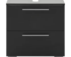 Möbelpartner Waschbeckenunterschrank Carlos BxHxT 60.2 x 59.1 x 35 cm anthrazit