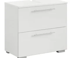 Möbelpartner Waschbeckenunterschrank Carlos BxHxT 60.2 x 59.1 x 35 cm perlweiß