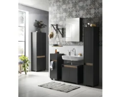 Möbelpartner Waschbeckenunterschrank Cosmo BxHxT 56.9 x 54.6 x 33 cm anthrazit