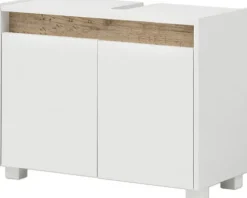 Möbelpartner Waschbeckenunterschrank Cosmo BxHxT 80 x 54.6 x 33 cm perlweiß
