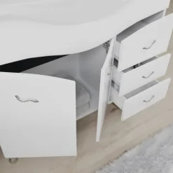 Möbelset für das Badezimmer auf Füßen mit Beleuchtung | Easy