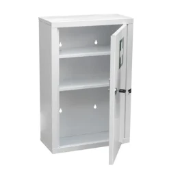 Medizinschrank Kleiner abschließbarer Erste-Hilfe-Schrank aus Stahl, 30×46×14 cm
