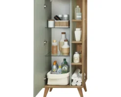 Midischrank Salvie 50,5 x 128 x 33 cm Salbei