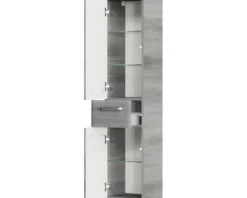 Midischrank pelipal Alika Breite 30 cm graphit Struktur quer zerlegt