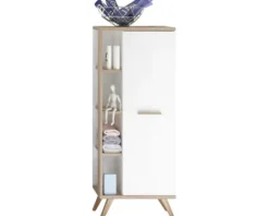 Midischrank pelipal Noventa weiß Höhe 128,0cm Breite 50,5cm