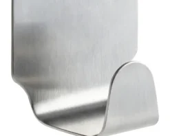 Mini-Klebehaken Edelstahl matt 4er Pack mit 3M Klebeband