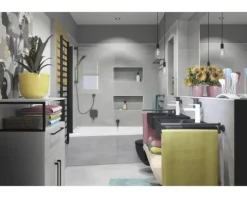 MIRAVA Feinsteinzeug Wand- und Bodenfliese MANHATTAN Grey 60 x 120 x 0,9 cm seidenmatt (lappato) rektifiziert