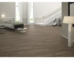 MIRAVA Feinsteinzeug Wand- und Bodenfliese OSLO walnut dark 19,7 x 120 x 0,9 cm UGL