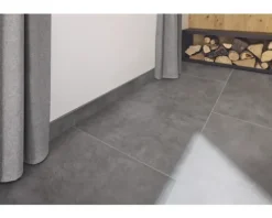 MIRAVA Feinsteinzeug Wand- und Bodenfliese MANHATTAN Anthracite 60 x 120 x 0,9 cm matt rektifiziert