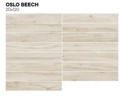 MIRAVA Feinsteinzeug Wand- und Bodenfliese OSLO beech 19,7 x 120 x 0,9 cm UGL