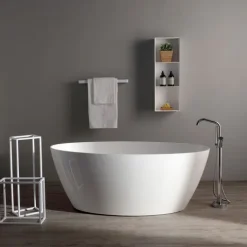 Moderne Badewanne aus Mineralguss freistehend | Serena