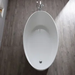 Moderne Badewanne aus Mineralguss freistehend | Serena