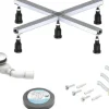 Montageset für Brausewannen Ø 90 mm