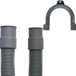 1,5m Schlauch Anschluss Set (Aquastop+Ablaufschlauch+2Schellen)
