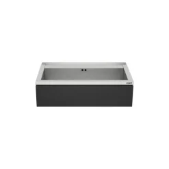 NOVUM 80 schwarz Edelstahl Ausgussbecken